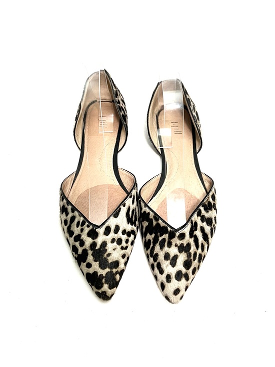 J. Jill Shoes - Vintage Y2K cheetah print pony hair pointed toe d'Orsay loafer flats